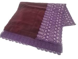 ビロードレース花模様ショール